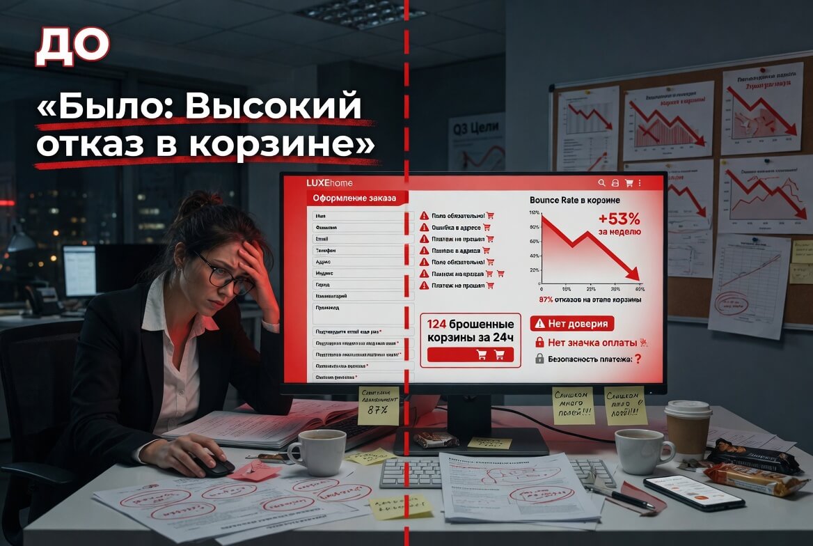 Кейс ITBOM: интернет-магазин, до и после — до